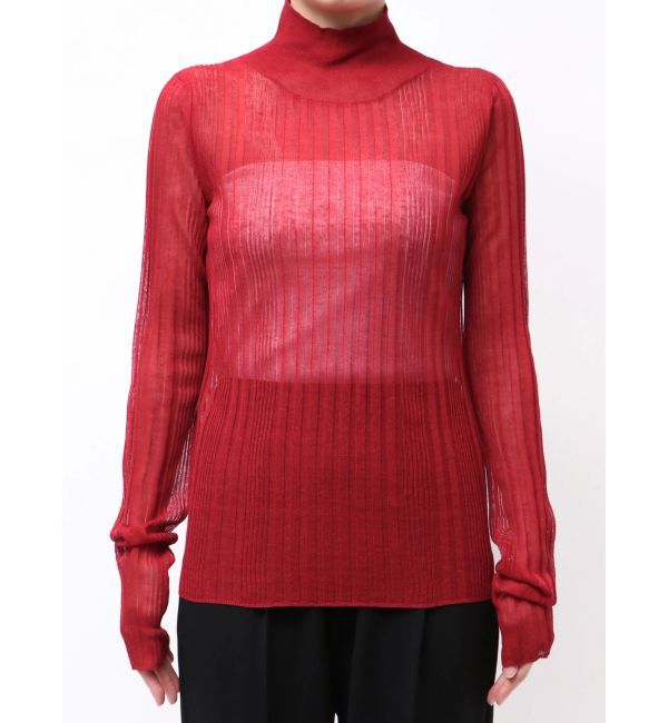 ELENDEEK「HIGH NECK SHEER RIB KT」|ニット・セーター|