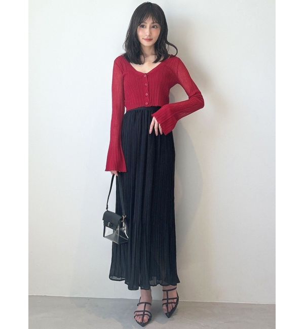 RESEXXY「シアーニットタイトカーディガン【セットアップ着用可能】」|カーディガン|