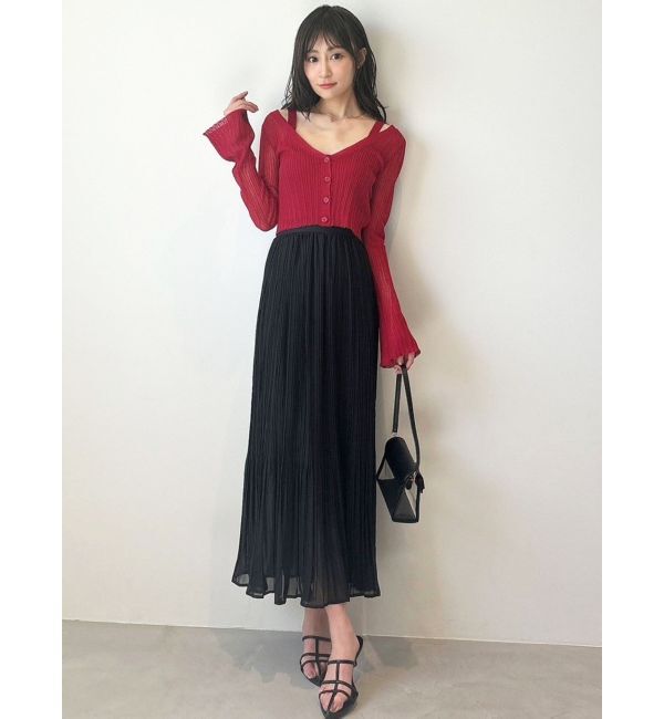 RESEXXY「シアーニットタイトカーディガン【セットアップ着用可能】」|カーディガン|