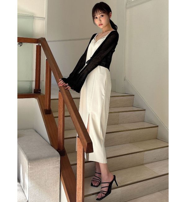 RESEXXY「シアーニットタイトカーディガン【セットアップ着用可能】」|カーディガン|