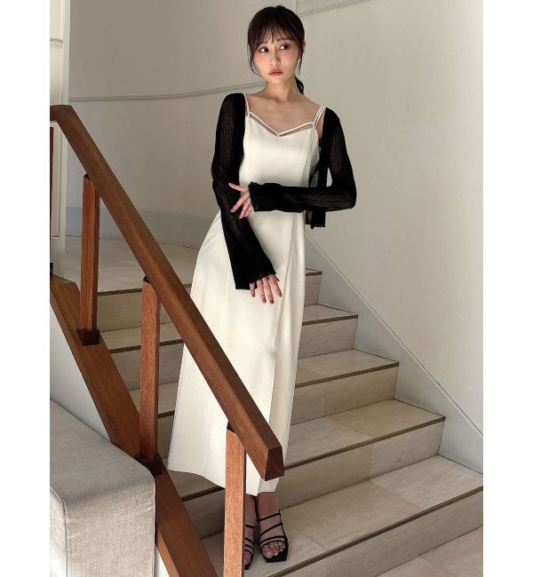 RESEXXY「シアーニットタイトカーディガン【セットアップ着用可能】」|カーディガン|