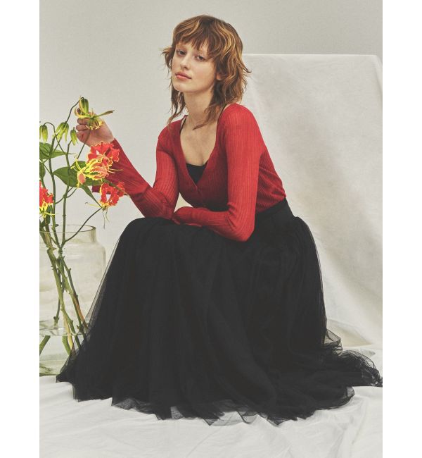 RESEXXY「シアーニットタイトカーディガン【セットアップ着用可能】」|カーディガン|