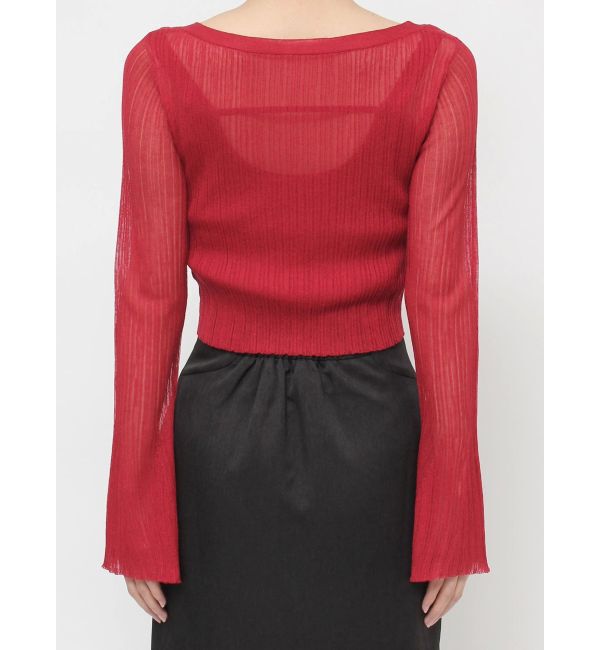 RESEXXY「シアーニットタイトカーディガン【セットアップ着用可能】」|カーディガン|