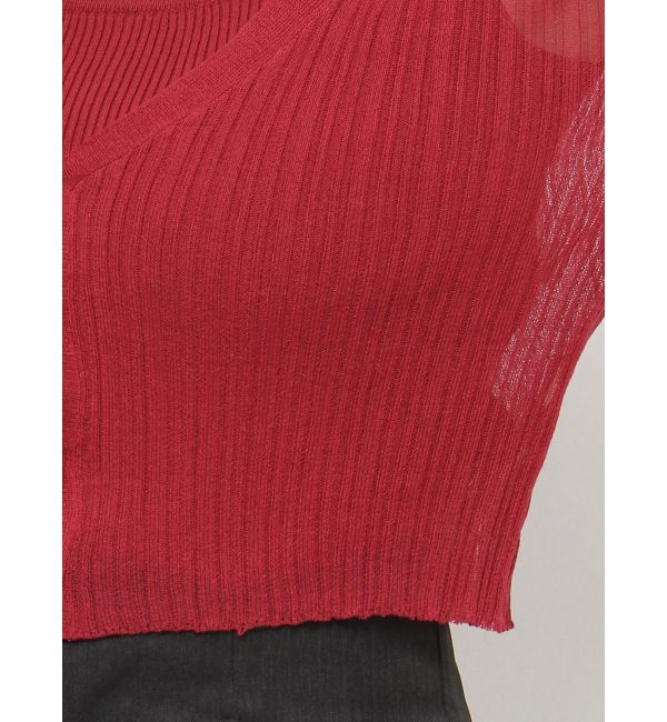 RESEXXY「シアーニットタイトカーディガン【セットアップ着用可能】」|カーディガン|