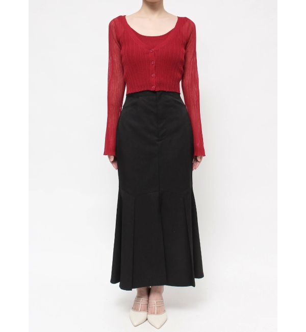 RESEXXY「シアーニットタイトカーディガン【セットアップ着用可能】」|カーディガン|