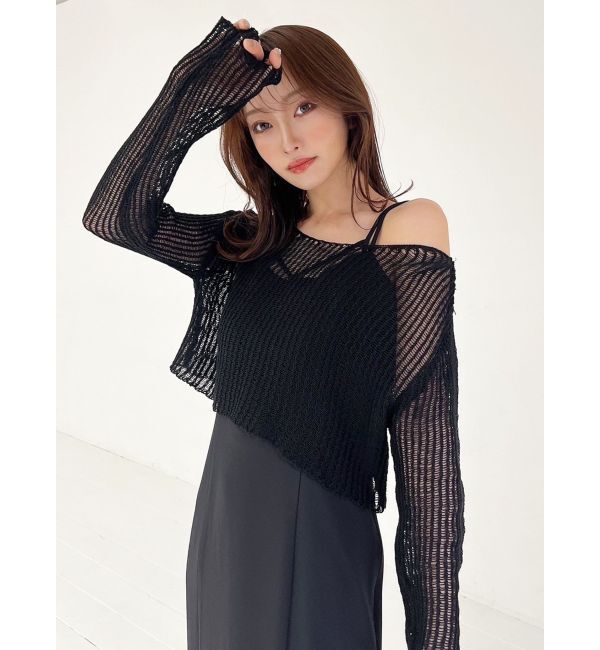 RESEXXY「メッシュルーズトップス」|ニット・セーター|