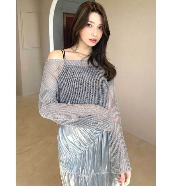 RESEXXY「メッシュルーズトップス」|ニット・セーター|