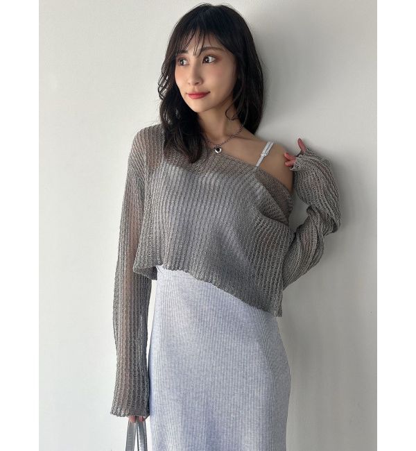 RESEXXY「メッシュルーズトップス」|ニット・セーター|