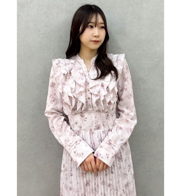 dazzlin「フラワープリーツワンピース」|ワンピース|