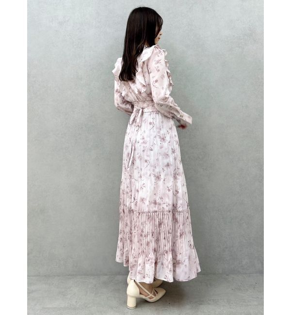 dazzlin「フラワープリーツワンピース」|ワンピース|