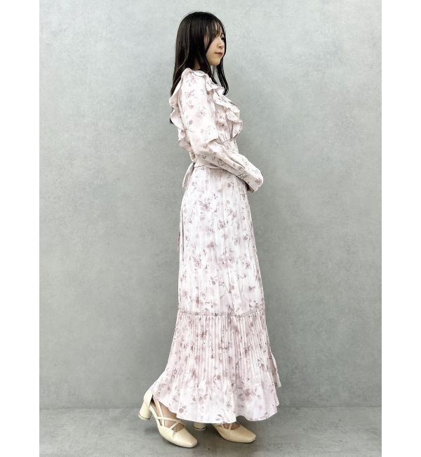 dazzlin「フラワープリーツワンピース」|ワンピース|