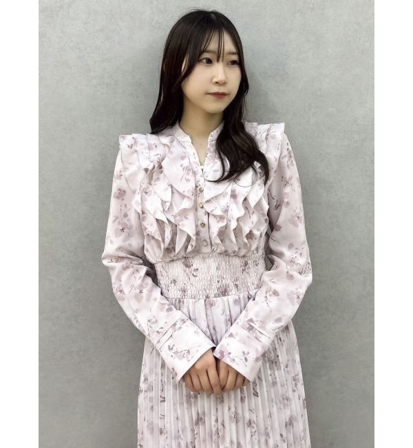 dazzlin「フラワープリーツワンピース」|ワンピース|