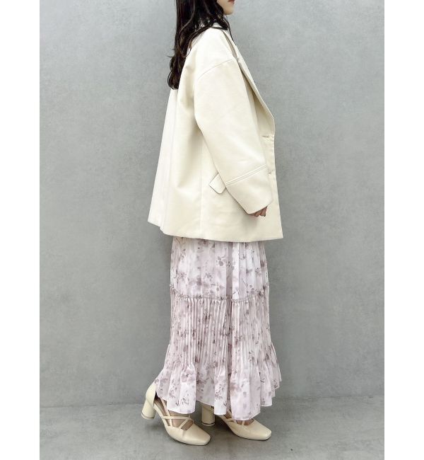 dazzlin「フラワープリーツワンピース」|ワンピース|