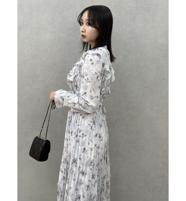 dazzlin「フラワープリーツワンピース」|ワンピース|
