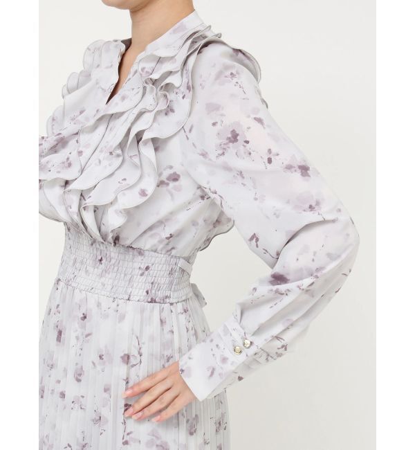 dazzlin「フラワープリーツワンピース」|ワンピース|