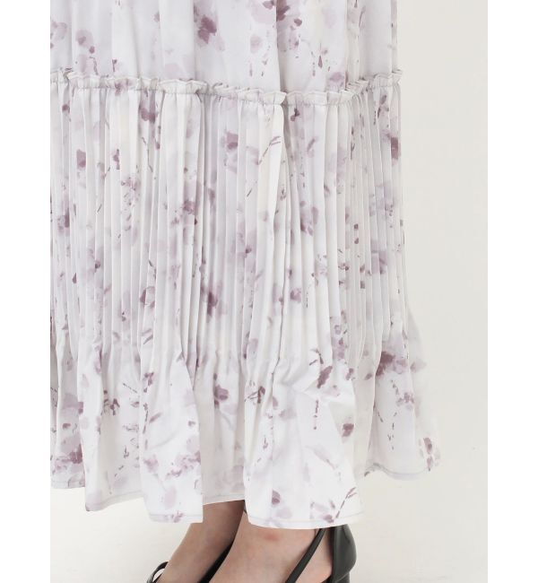 dazzlin「フラワープリーツワンピース」|ワンピース|