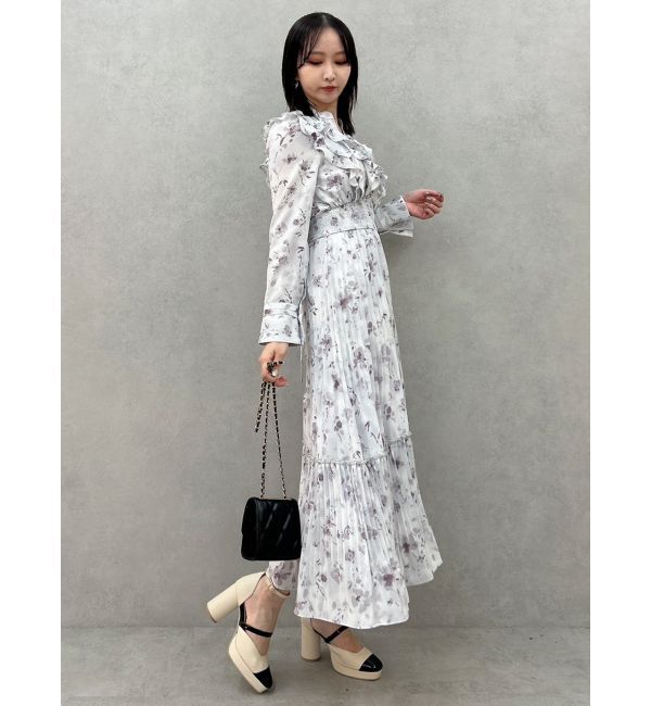 dazzlin「フラワープリーツワンピース」|ワンピース|