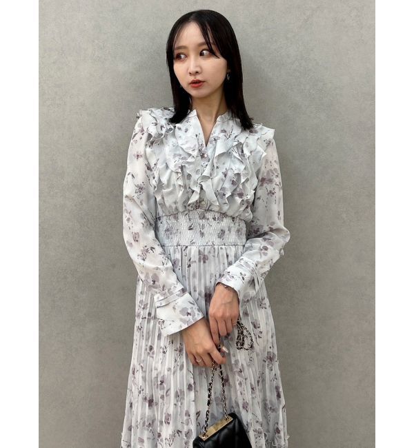 dazzlin「フラワープリーツワンピース」|ワンピース|