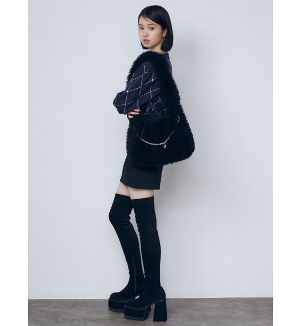 EMODA「【WEB限定】フェイクファーバルキーバッグ」|ハンドバッグ|