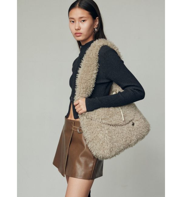 EMODA「【WEB限定】フェイクファーバルキーバッグ」|ハンドバッグ|