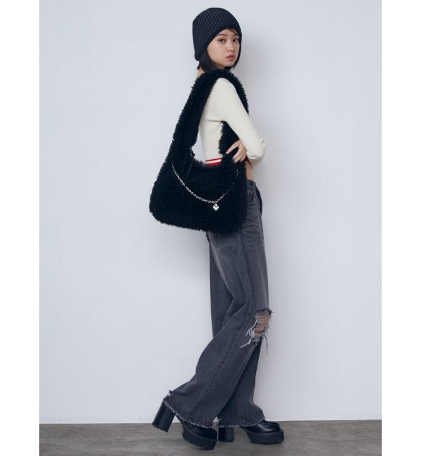 EMODA「【WEB限定】フェイクファーバルキーバッグ」|ハンドバッグ|