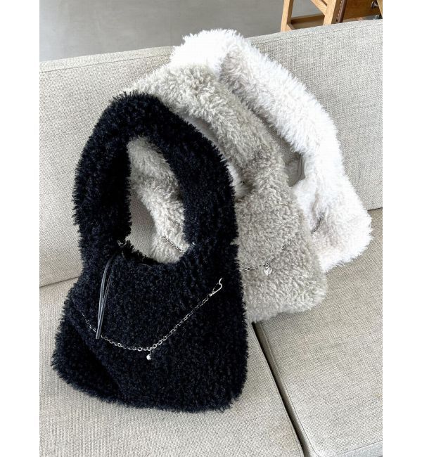 EMODA「【WEB限定】フェイクファーバルキーバッグ」|ハンドバッグ|