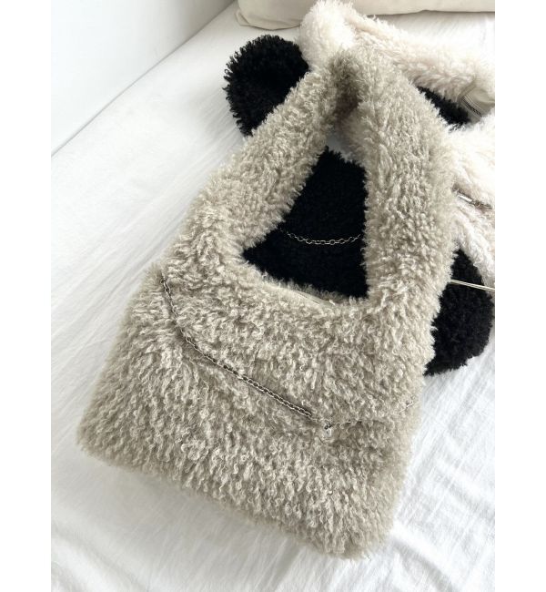 EMODA「【WEB限定】フェイクファーバルキーバッグ」|ハンドバッグ|ミントグリーン