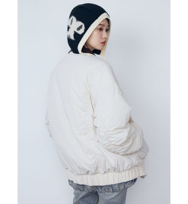 EMODA「オーバーカラーボンバージャケット」|ブルゾン・スタジャン|