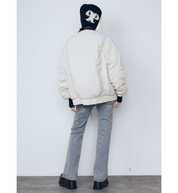 EMODA「オーバーカラーボンバージャケット」|ブルゾン・スタジャン|