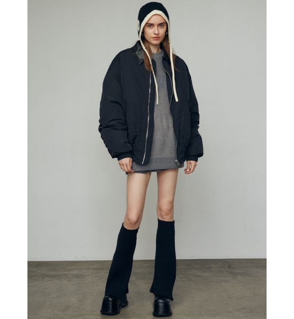 EMODA「オーバーカラーボンバージャケット」|ブルゾン・スタジャン|