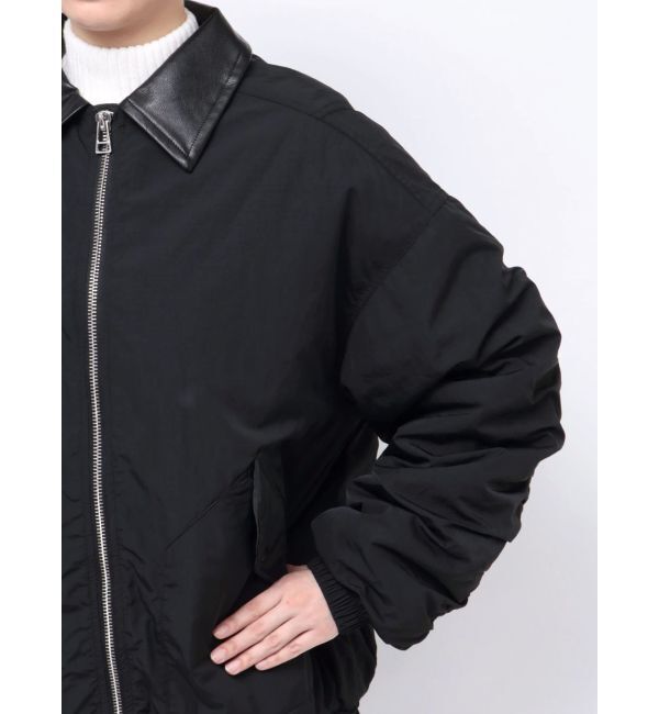 EMODA「オーバーカラーボンバージャケット」|ブルゾン・スタジャン|