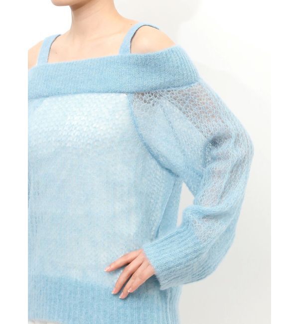 MERCURYDUO「ベビーアルパカオフショルニット」|ニット・セーター|