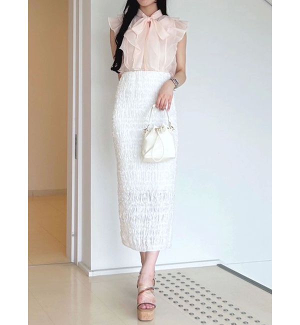 MERCURYDUO「クリアチューブウェッジサンダル」|サンダル|