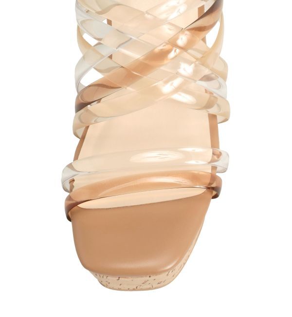 MERCURYDUO「クリアチューブウェッジサンダル」|サンダル|