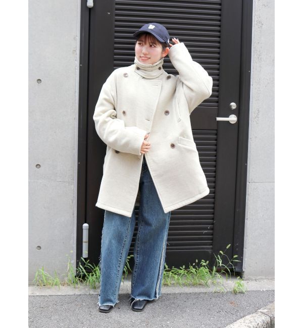 Ungrid「サイドカットオフストレートデニム」|デニム|