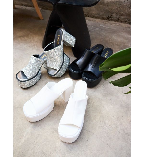 EVRIS「チャンキーヒールサンダル」|サンダル|