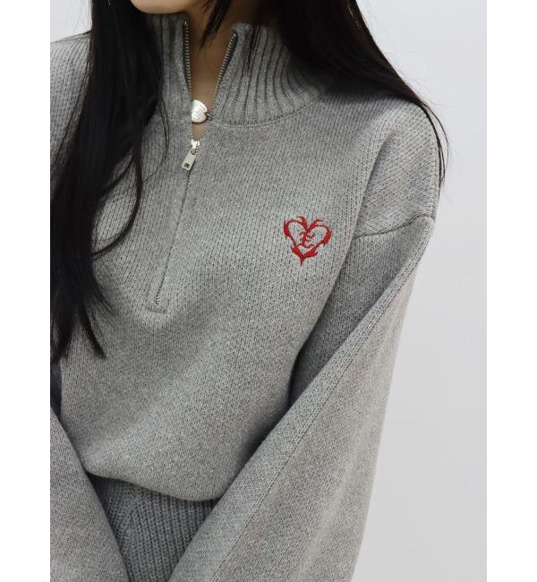 EVRIS「ワンポイントロゴニットロンパース」|オールインワン|