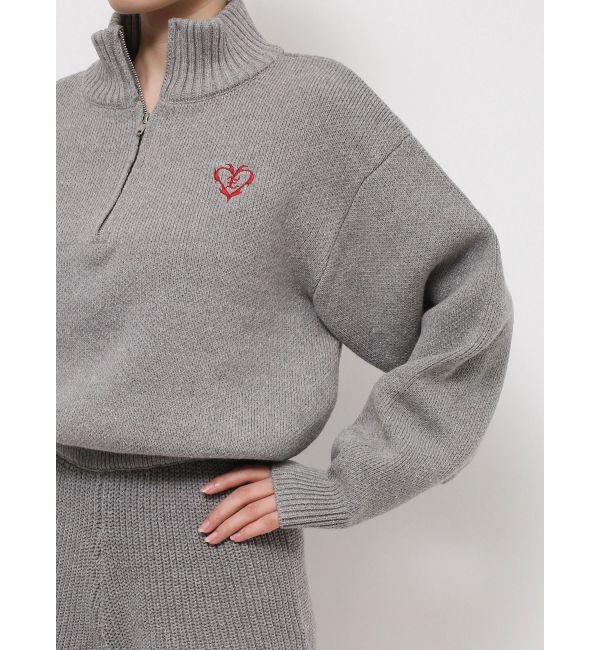 EVRIS「ワンポイントロゴニットロンパース」|オールインワン|