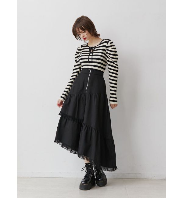 jouetie「フリンジティアードスカート」|スカート|