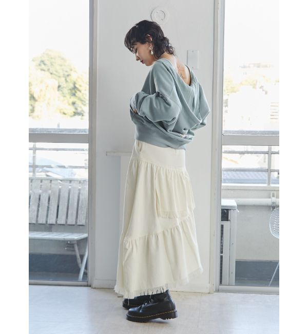jouetie「フリンジティアードスカート」|スカート|