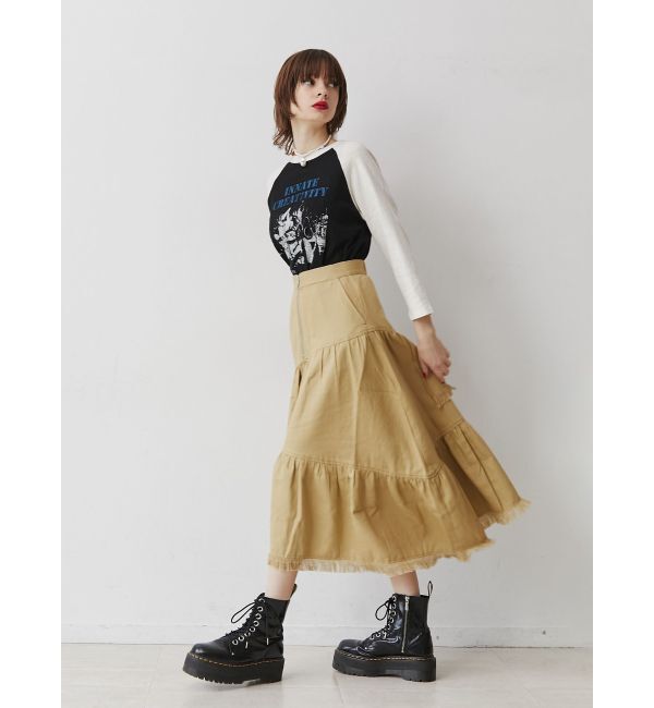 jouetie「フリンジティアードスカート」|スカート|