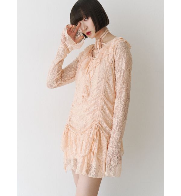 jouetie「フリルレースワンピース」|ワンピース|ピンク