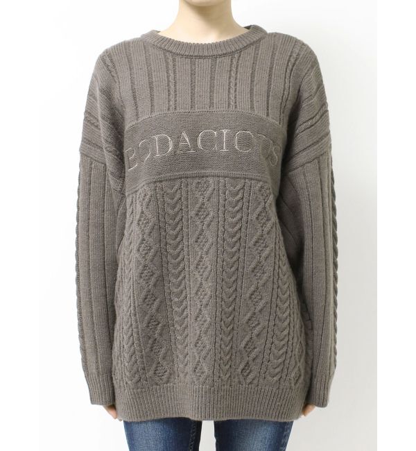GYDA「BODACIOUS ケーブルニットトップス」|ニット・セーター|