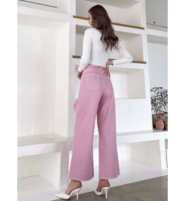 GYDA「ハイウエストRIPPERSワイドパンツ」|デニム|