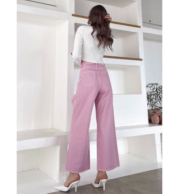 GYDA「ハイウエストRIPPERSワイドパンツ」|デニム|