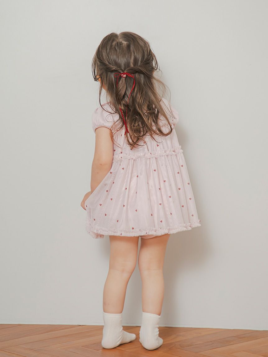 GELATO PIQUE KIDS & BABY「【BABY】ハート柄チュールロンパース」|ロンパース|