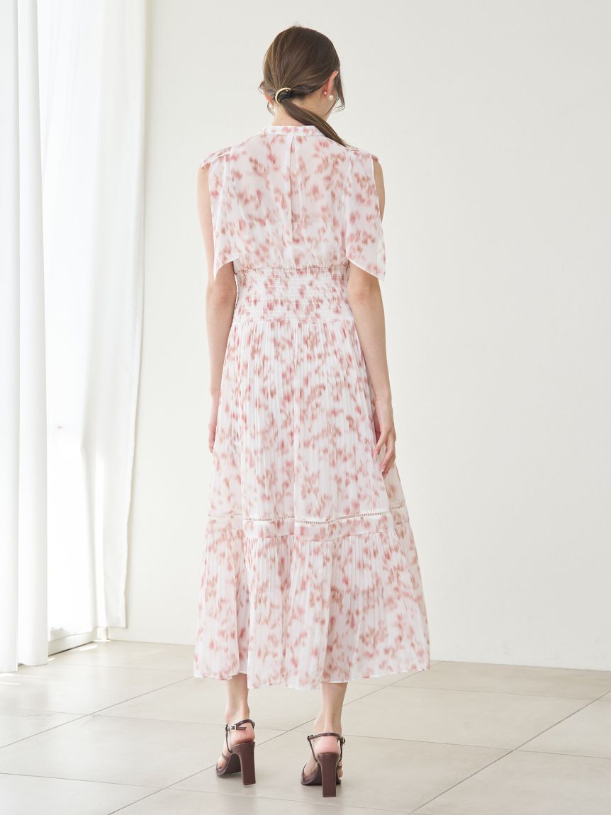 SNIDEL「Sustainableヘアラインフラワープリントワンピース」|ワンピース|