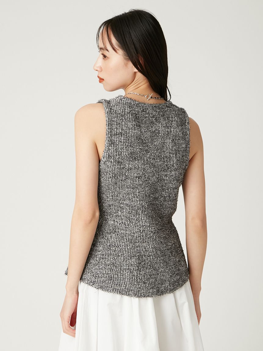 FRAY I.D「セミフレアニットジレカーディガン」|ニット・セーター|