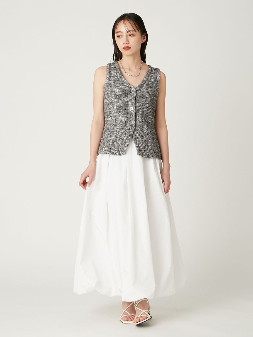 FRAY I.D「セミフレアニットジレカーディガン」|ニット・セーター|