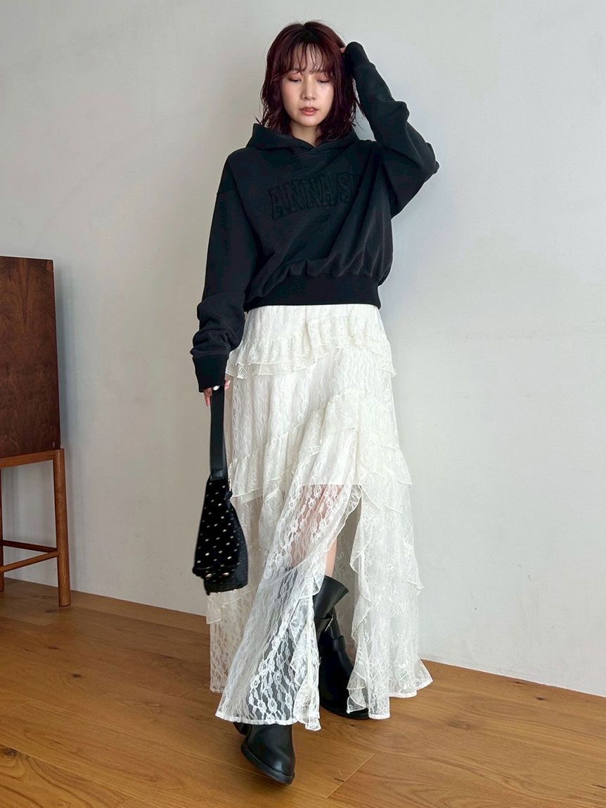 LILY BROWN「【LILY BROWN &times;ANNA SUI】ロゴフーディー」|パーカー|